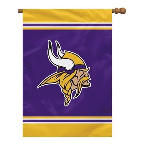 Fremont Die Inc Fremont Die 94635B Minnesota Vikings House Banner 28 x 40 in. 1- Sided 94635B